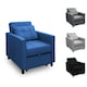 image 1 of Alivio 3 in 1 Convertible Sofa Bed with Adjustable Backrest and Pull Out Sleeper (Blue)