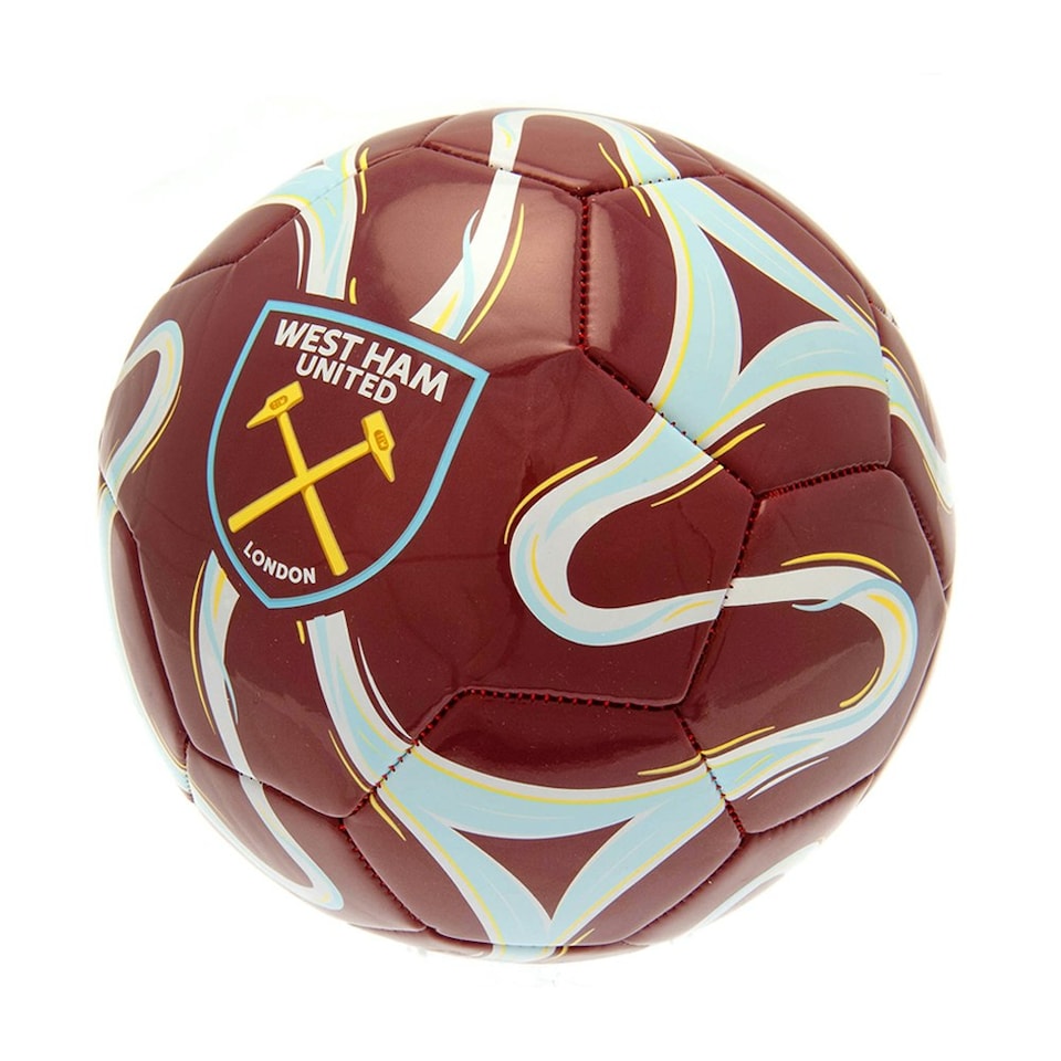image 1 of West Ham United FC Crest Football - Claret Red/Blue/White - 1