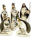 image 5 of Set Of 5 Christmas Nativity Scene Figurine Ornament Statues