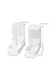 image 2 of Living and Home Pet Feeder & Water Dispenser Set - White | White