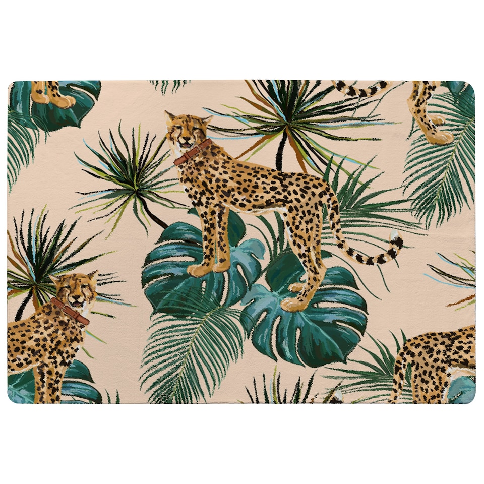 image 1 of Tropical Cheetah Rug | Multi