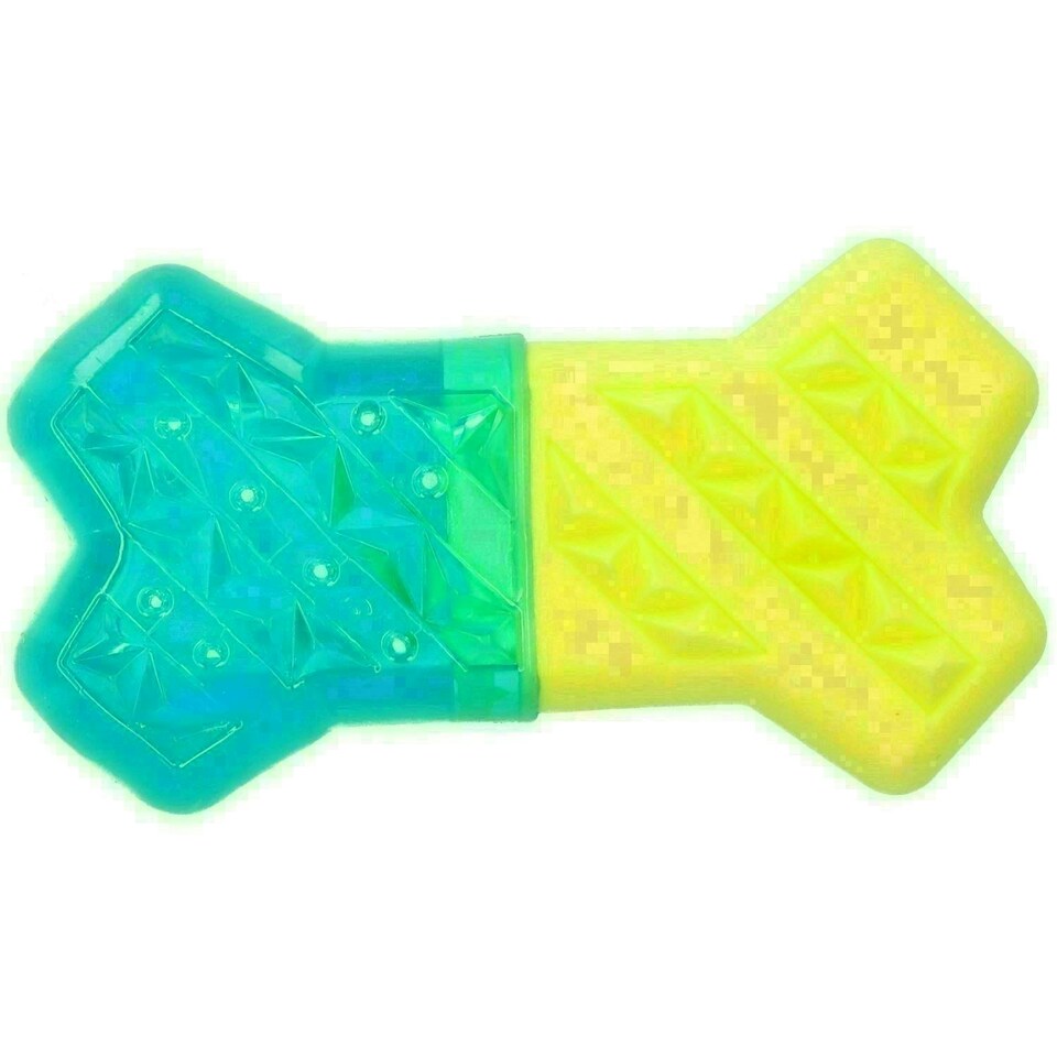 3PK Chillout Cool Soak Bone Dog Toy Heat Relief Puppy Teething Play 13x7cm