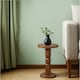 image 3 of Jaipur Acacia Wood Freestanding Side Table Brown