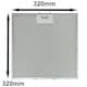 image 9 of SPARES2GO Cooker Hood Grease Filter Metal Mesh compatible with AEG Electrolux Zanussi Extractor Vent 320mm x 32cm