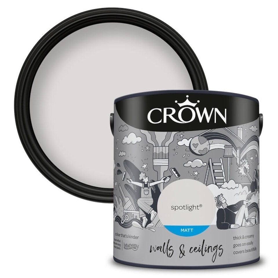 image 1 of Crown Walls & Ceilings Matt 2.5L Spotlight