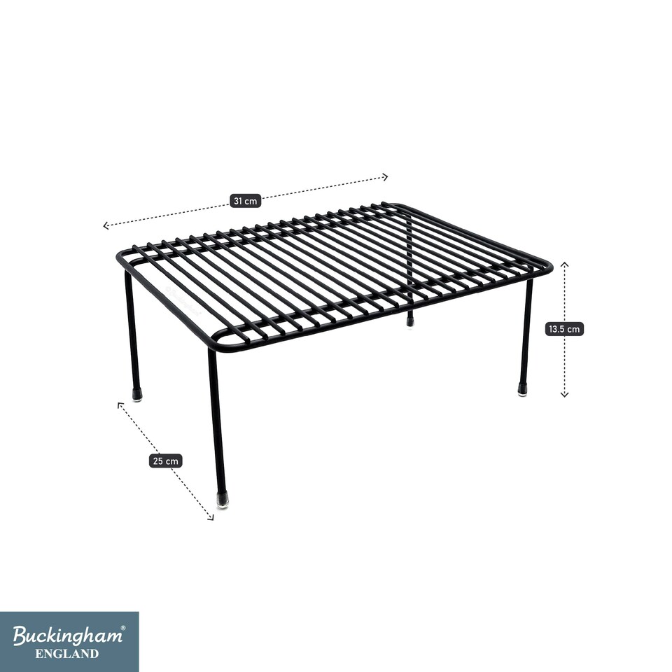 image 1 of Buckingham High End Storage Helper Organiser Shelf 31 cm - Black