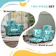 image 3 of AIYAPLAY 2 Piece Kids Sofa Set with Dinosaur Design, for Nursery | Blue | One Size