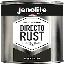 Jenolite Directorust All-in-One Multi-Surface Paint - Black Gloss - 1L