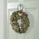 image 8 of 36cm Bauble and Pinecone Hanging Christmas Wreath with Red Berries