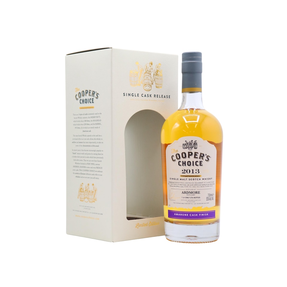 Ardmore - Cooper's Choice - Single Amarone Cask No. 9066 2013 7 year old Whisky
