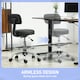 image 5 of HOMCOM Faux Leather Adjustable Stool, Swivel Chair for Study, Black 