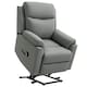 image 1 of HOMCOM Power Lift Chair Electric Riser Recliner with Remote Control, Grey Grey