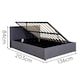 image 8 of Ottoman Side Lift Storage Bed Small Double Hopsack Fabric Bed Frame Furniture