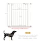 image 4 of PawHut 74-80cm Wide Adjustable Safety Gate with 1 Extension, White