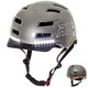 image 1 of AWETech LED USB Rechargeable In Mould Bike Helmet 360 MEGAVisibility Graphite Medium 55-58cm Silver | M