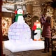 image 8 of HOMCOM 5ft Christmas Inflatable Two Penguins Wearing a Scarf with Ice House Blow Up Decor Home Indoors with Builtin LED Lights Outdoor Toys in Lawn Garden