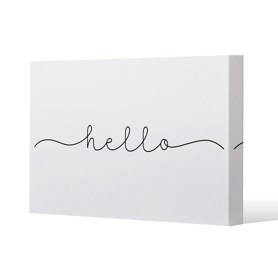 image 1 of Text Hello (Canvas Print)
