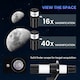 image 5 of Outsunny Astronomy Telescope for Adults and Beginners, 70 mm Aperture Portable Refractor Telescope with 40X/16X Magnification, Adjustable Tripod, Carry Bag for Travel, White