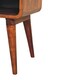 image 7 of Artisan Furniture Solid Wood Curve Open Slot Chestnut Bedside, 1 drawer & 1 Shelf, Brown
