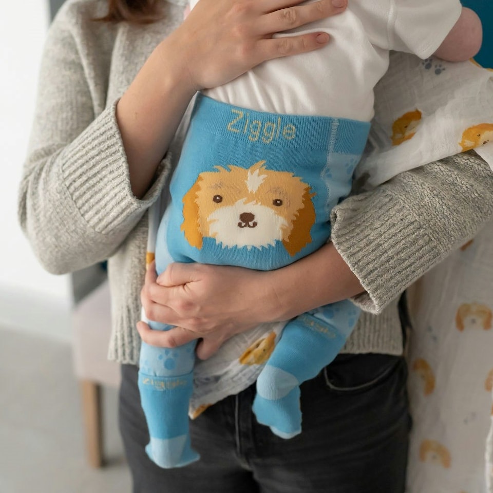 image 1 of Ziggle Leggings and Socks Set 6-12m - Cockapoo