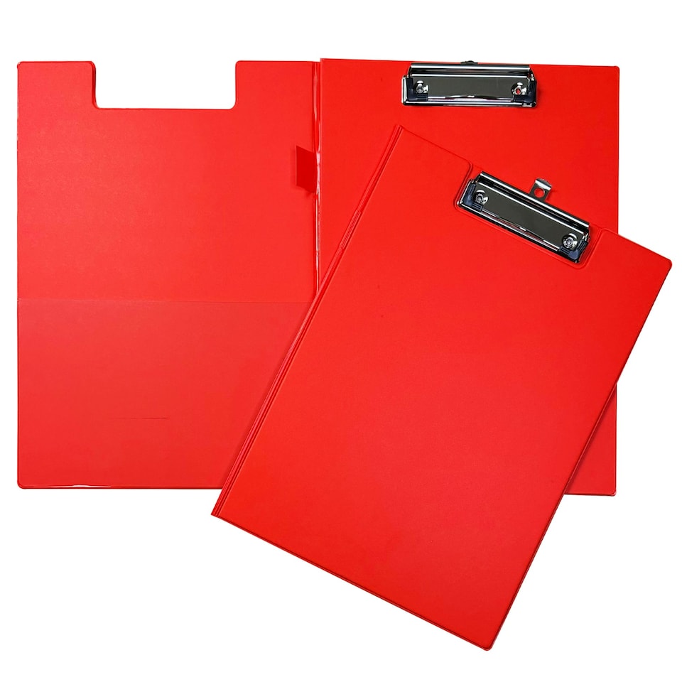 image 1 of Janrax A4 Neon Orange Foldover Clipboard