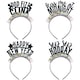 image 1 of Assorted Iridescent Fringe New Year Fancy Dress Headbands - Pack of 4