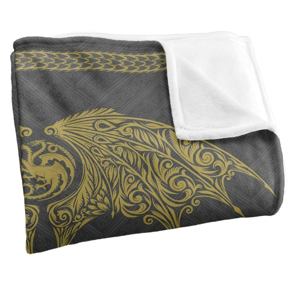 image 1 of House Of The Dragon Crest Blanket - Multicoloured - One Size