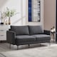 image 5 of Sofia 3 Seater Fabric Scandi Style Sofa | Grey | Grey