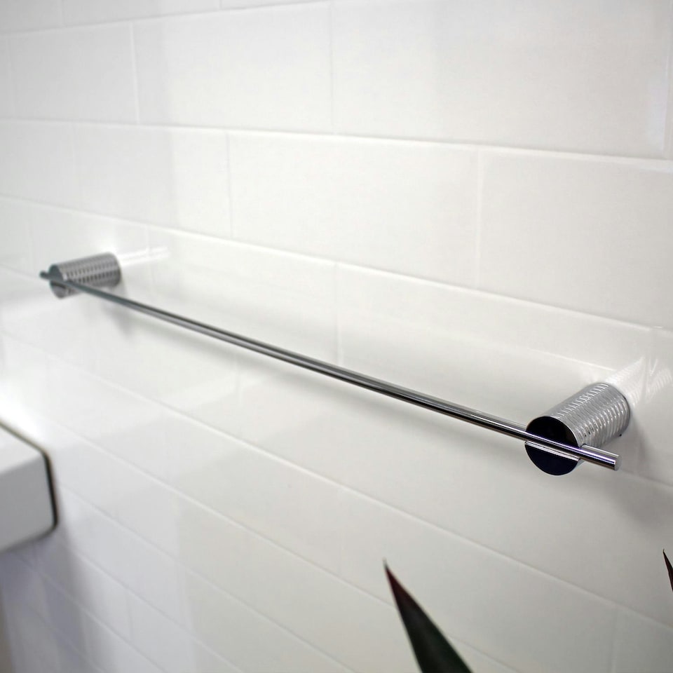 image 1 of Showerdrape Vitality 500mm Chrome Stainless Steel Wall Mounted Towel Rail