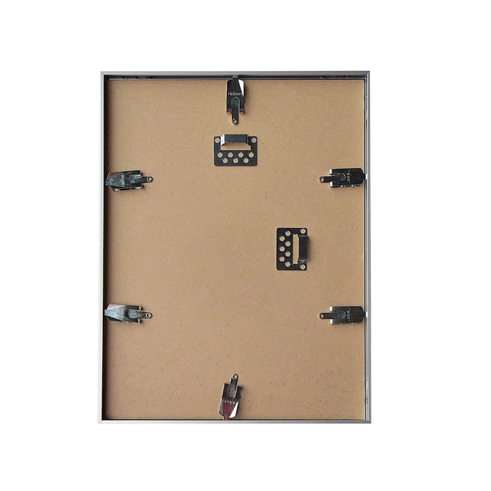 image 1 of Nielsen Pixel Aluminium Picture Frame - Real Glass - Frosted Silver - A4 (21cm x 29.7cm)