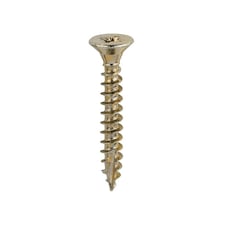 Timco - Classic Multi-Purpose Screws - PZ - Double Countersunk - Yellow (Size 5.0 x 35 - 200 Pieces)