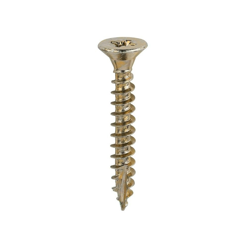 image 1 of Timco - Classic Multi-Purpose Screws - PZ - Double Countersunk - Yellow (Size 5.0 x 35 - 200 Pieces)