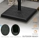 image 4 of Outsunny 19kg Square Resin Garden Parasol Base for Poles of 32mm, 38mm, 48mm