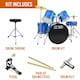 image 3 of 3rd Avenue Full Size Adult Drum Kit - Shine Blue