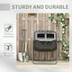 image 7 of Outsunny 160L Outdoor Tumbling Compost Bin with Dual Chamber, Black