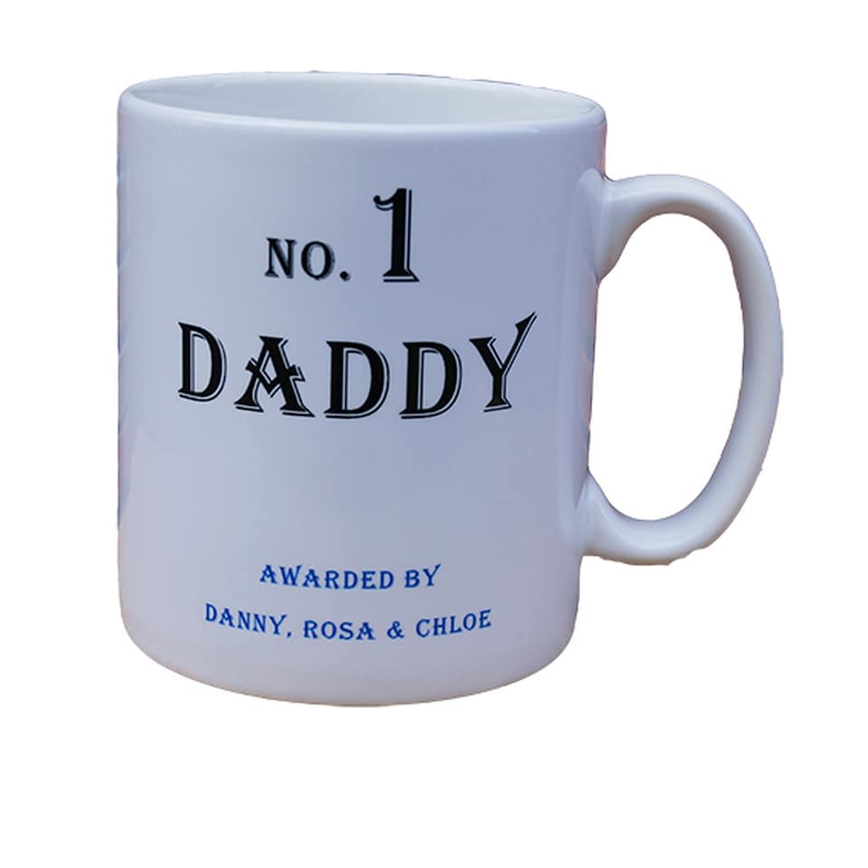 image 1 of Personalised No. 1 Daddy Mug Fathers Day Gift for Dad