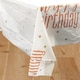 image 1 of Rose Gold Glitz Birthday Plastic Tablecover 213cm x 137cm