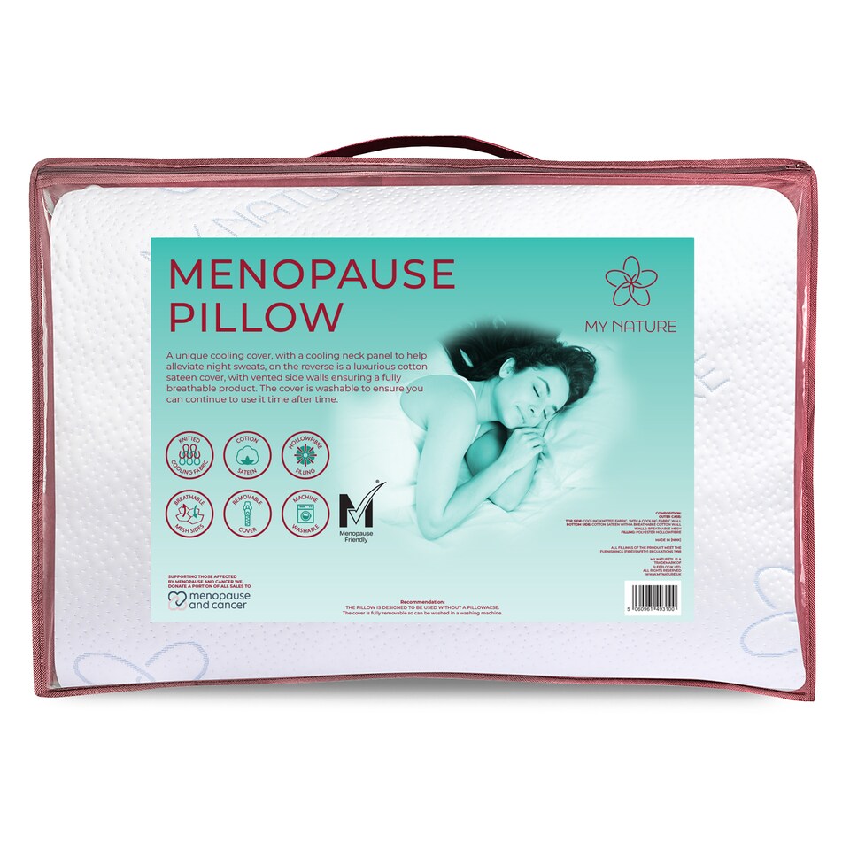 image 1 of Menopause Pillow by My Nature | White | 48 x 74 cm | 1
