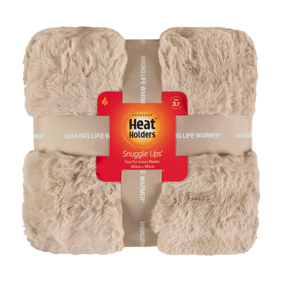 image 1 of Faux Fur Blanket Extra Soft Cosy Thermal Large Blanket 140x160cm
