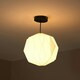 image 2 of ValueLights Astrid Easy Fit White Origami Paper Fold Ceiling Light Shade - Bulb Included