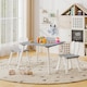 image 4 of COSTWAY Kids Table and Chairs Set Multi purpose Children  Furniture Set Grey