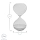image 3 of Nicola Spring Glass Kitchen Sand Timer - 30 Minutes - Clear