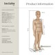 image 6 of Mannequin - adjustable, full body, life size, realistic proportions, glass plate stand | Cream | beige | Child | 1