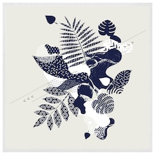 Prints of autumn leaves (Picture Frame) White | L