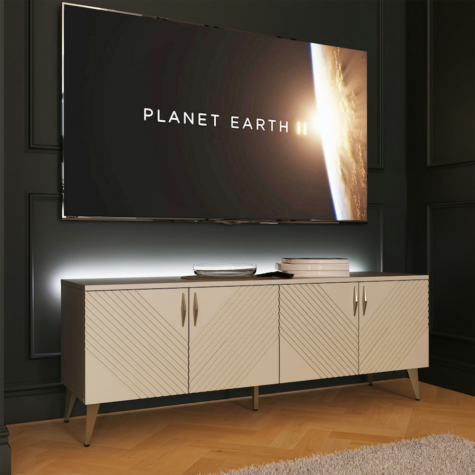 image 1 of Frank Olsen Ava 1500 Tv Cabinet White | White