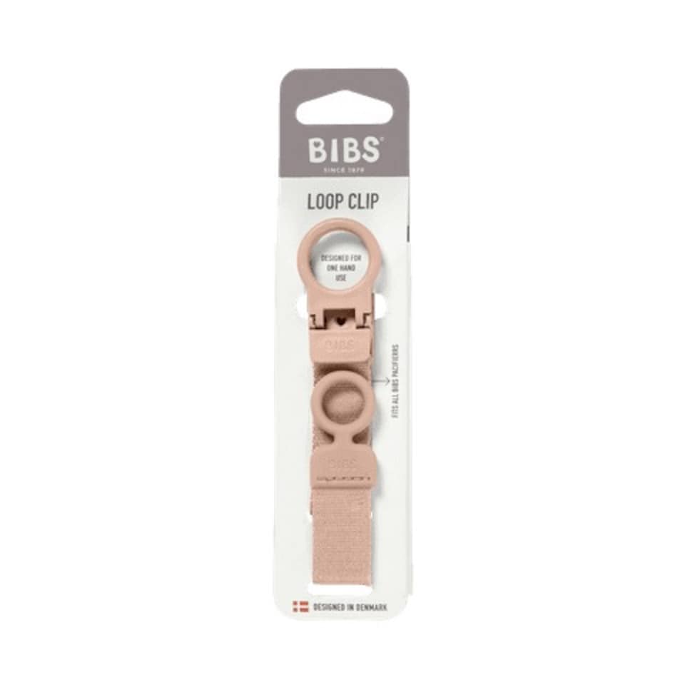 image 1 of BIBS Soother Clip Loop Blush
