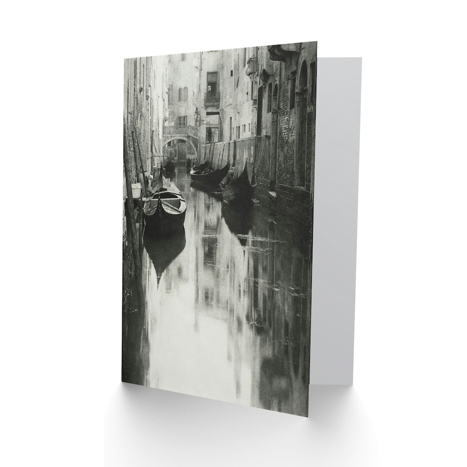 image 1 of Alfred Stieglitz Art Card A Venetian Canal Vintage Photograph