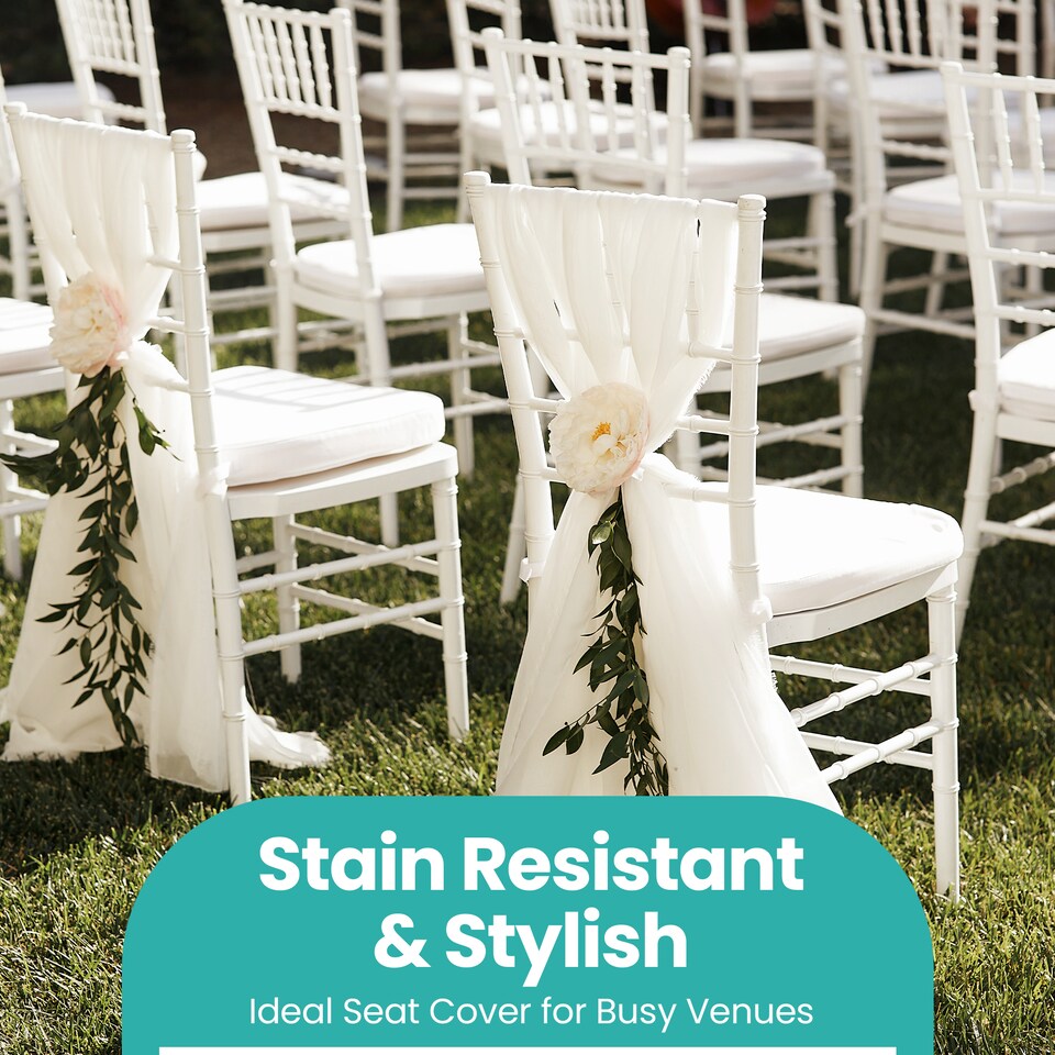 image 1 of Dining Seat Chair Covers Stretchable Spandex High-Back Slipcovers - 10pcs