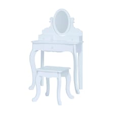 Teamson Kids Little Princess Rapunzel Medium Vanity,White