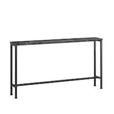 SoBuy FSB19-SCH,Industrial Slim Console Table | Black | Black | 1